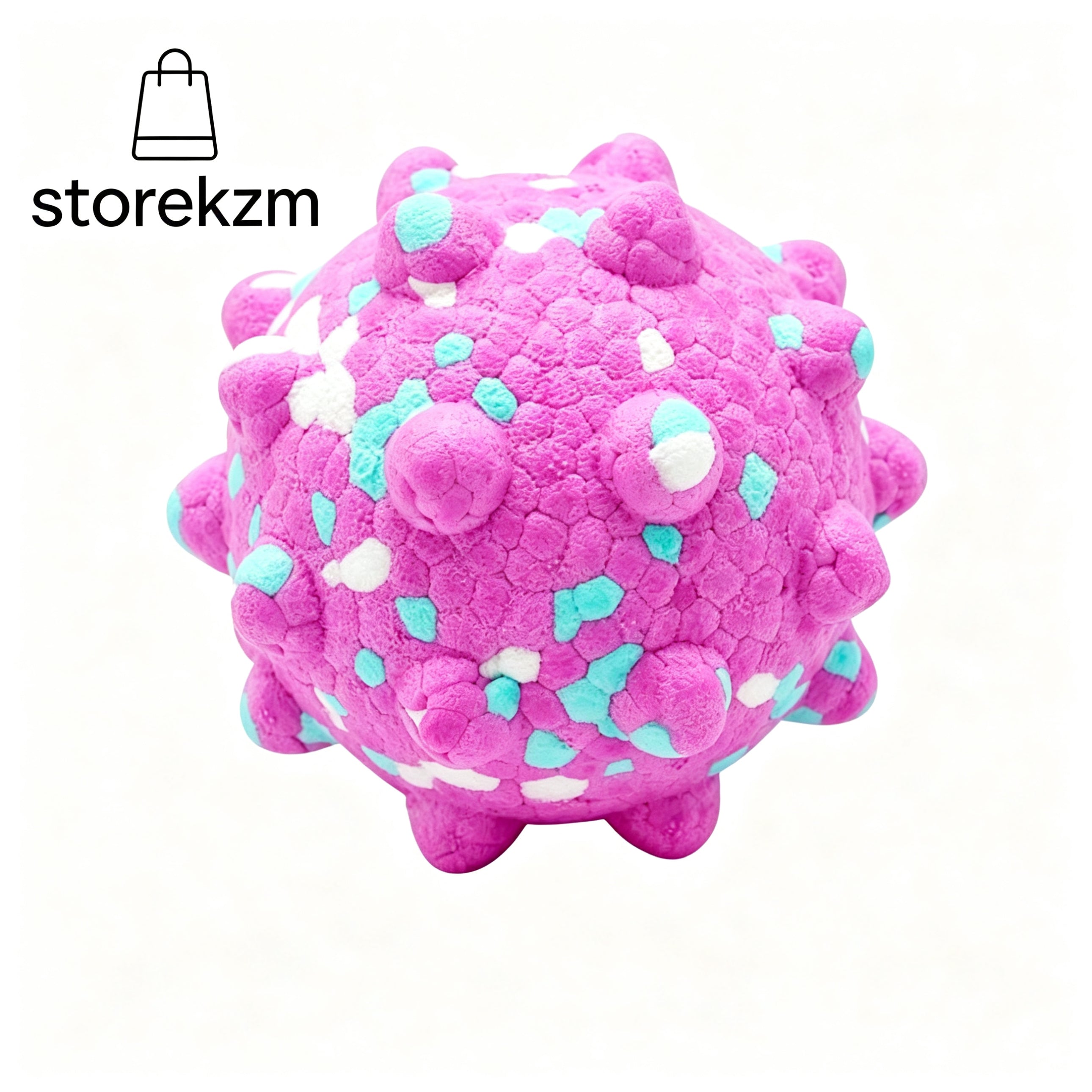 Dog Chew Ball Durable Nubby Textured Bouncy Puppy Teething Toy