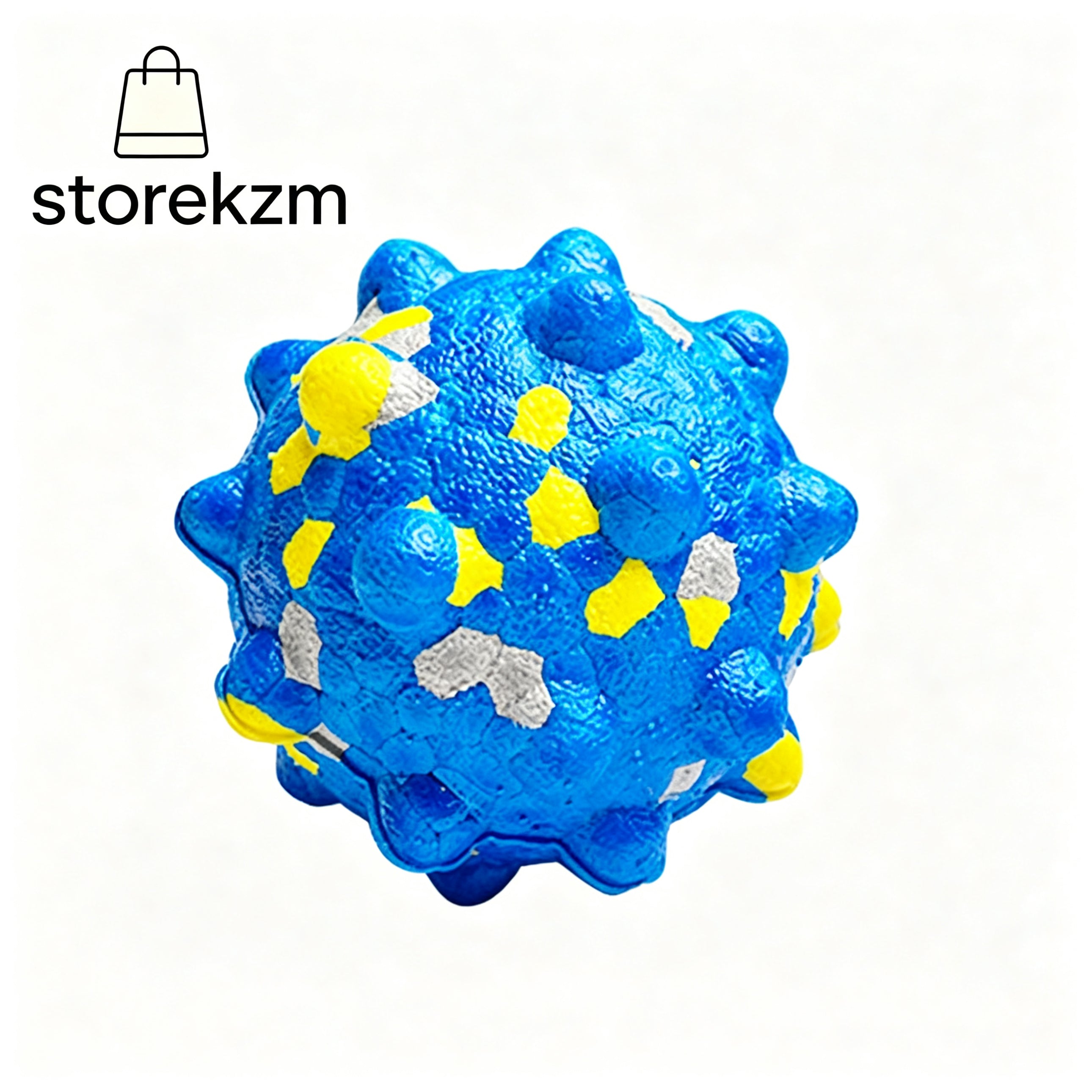 Dog Chew Ball Durable Nubby Textured Bouncy Puppy Teething Toy