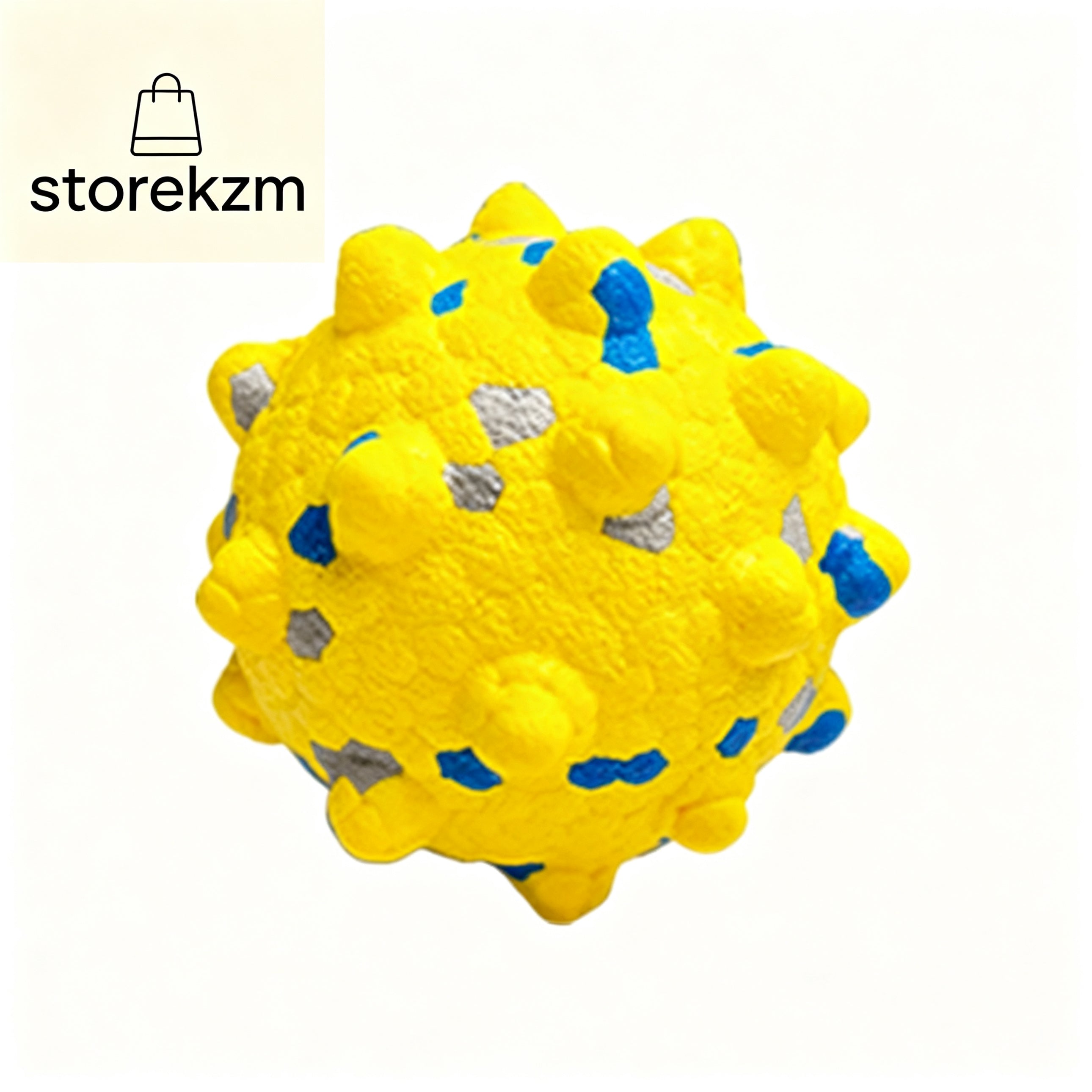 Dog Chew Ball Durable Nubby Textured Bouncy Puppy Teething Toy