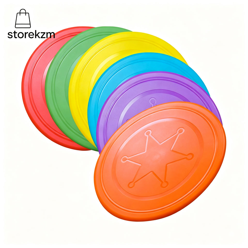 Multicolor Lightweight Dog Frisbee Flexible Outdoor Training Disc Toy